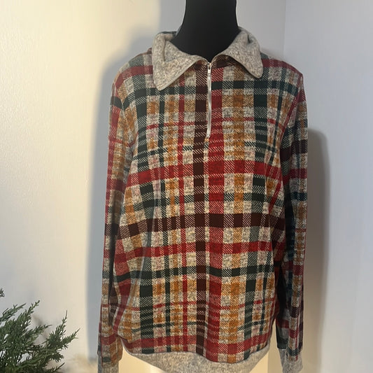 Plaid Sweatshirt