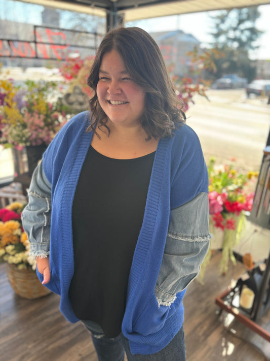Royal Denim Cardigan