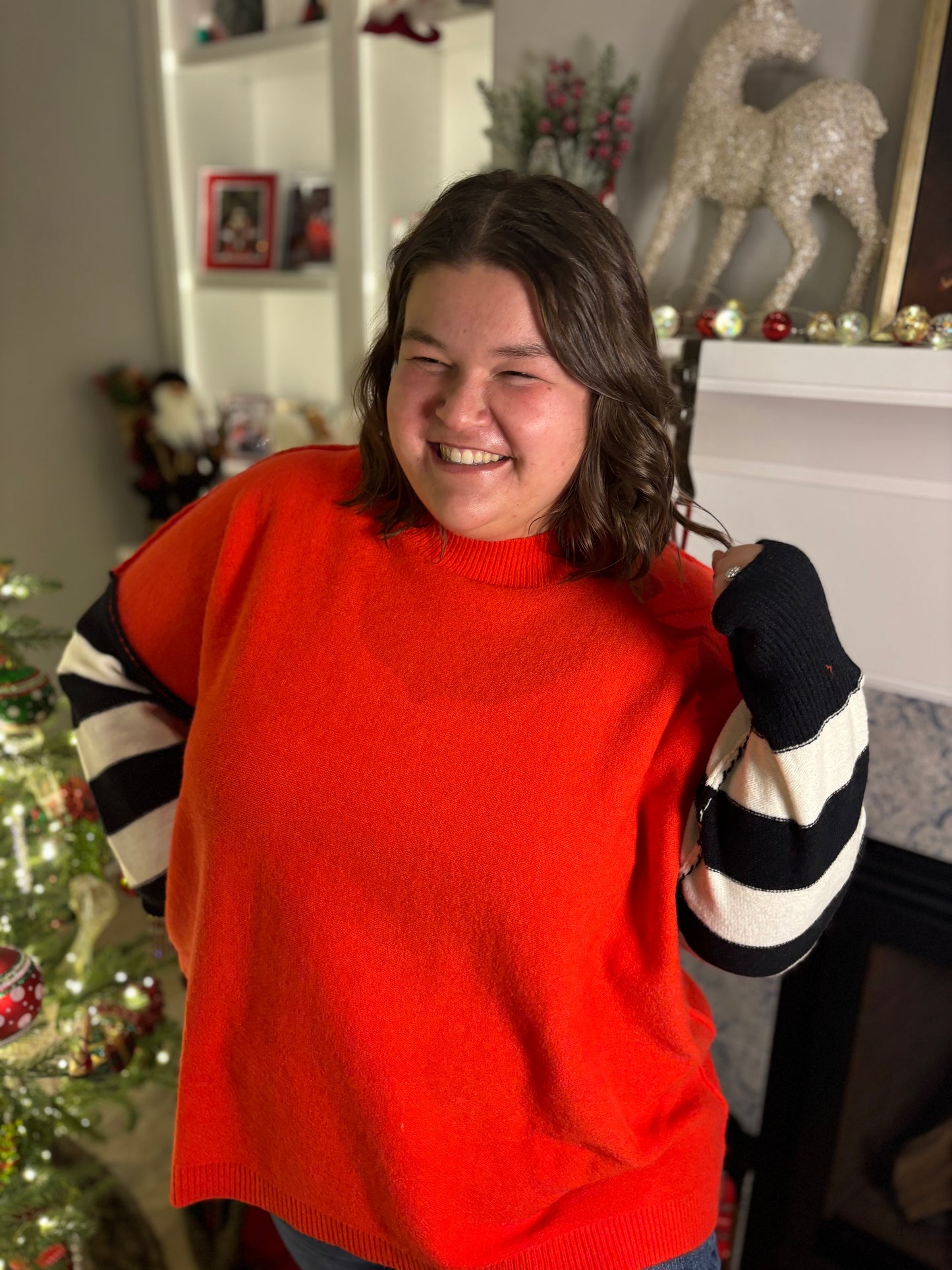 The Red Maddie Sweater