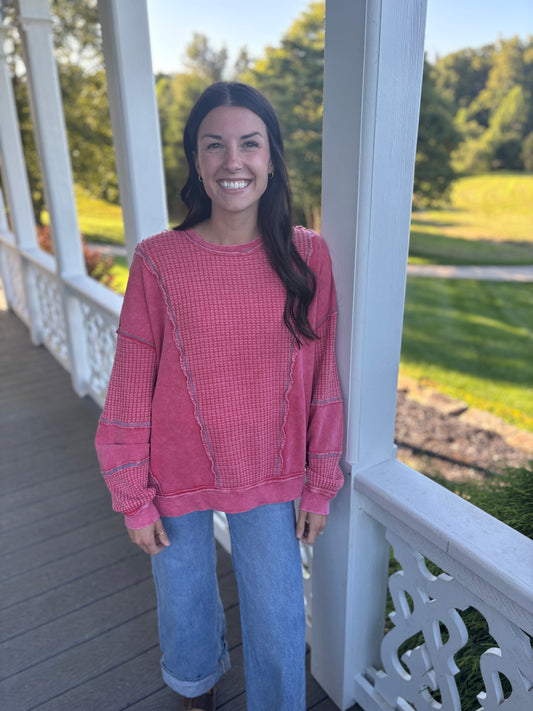 Boho Red Long Sleeve