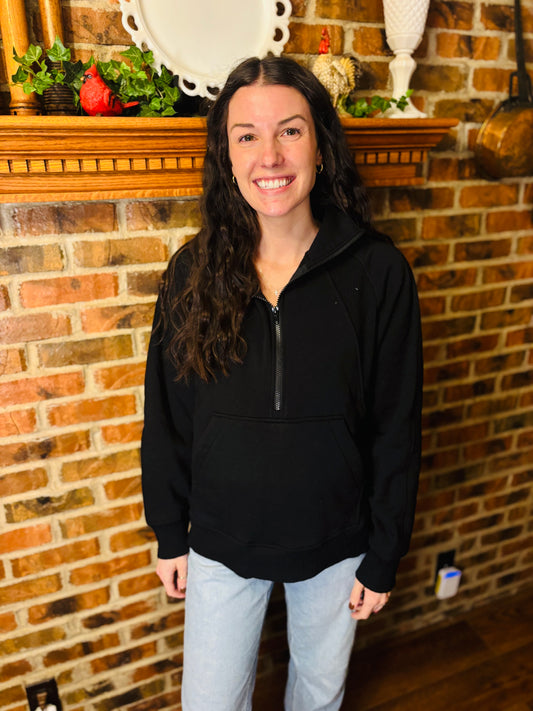 Black Half Zip