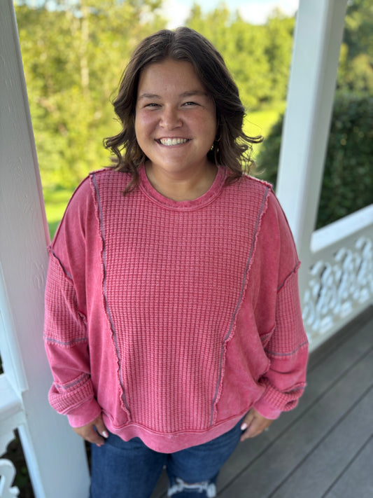 Boho Red Long Sleeve
