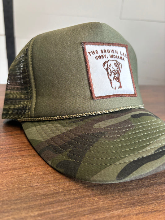 Green Camo Patch Hat