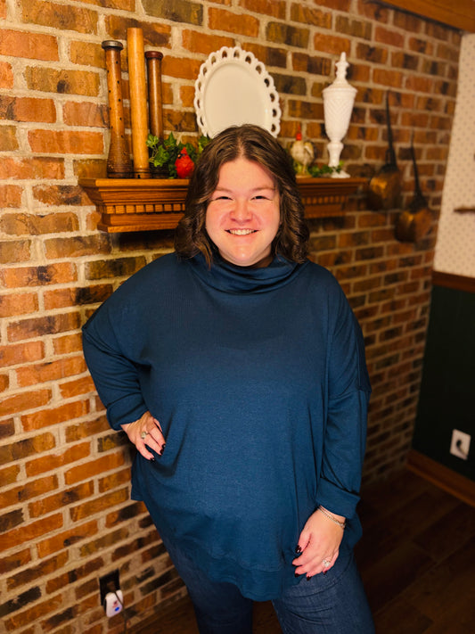 Teal Blue Lillian Top