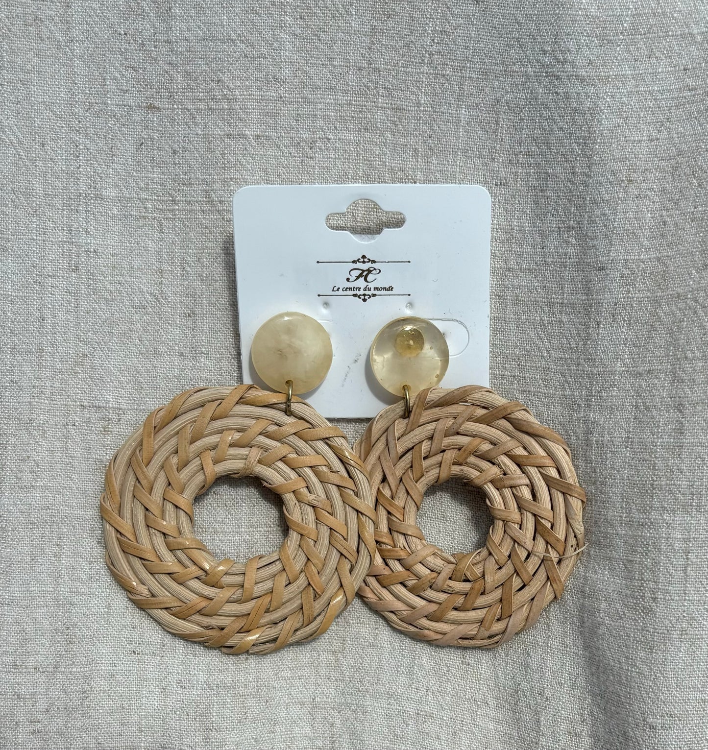 Rattan Earrings